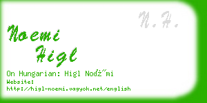 noemi higl business card